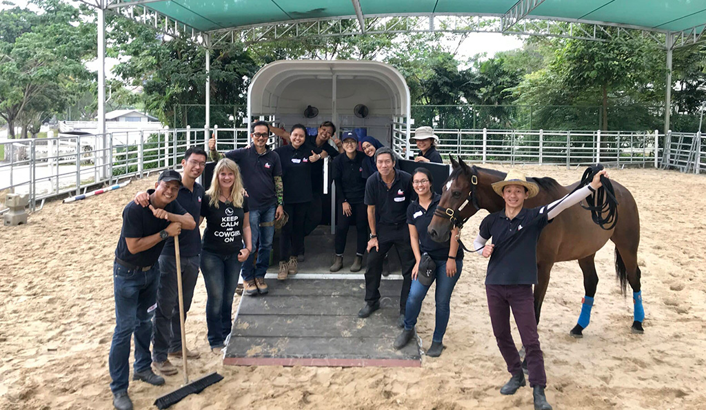 Anna Twinney provides training for an award winning animal-assisted learning centre in Singapore